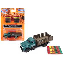 40000 1954 Ford Stake Bed Truck Ferguson Farm With Fruit & Vegetable Crates 1 By 87 Ho Scale Model