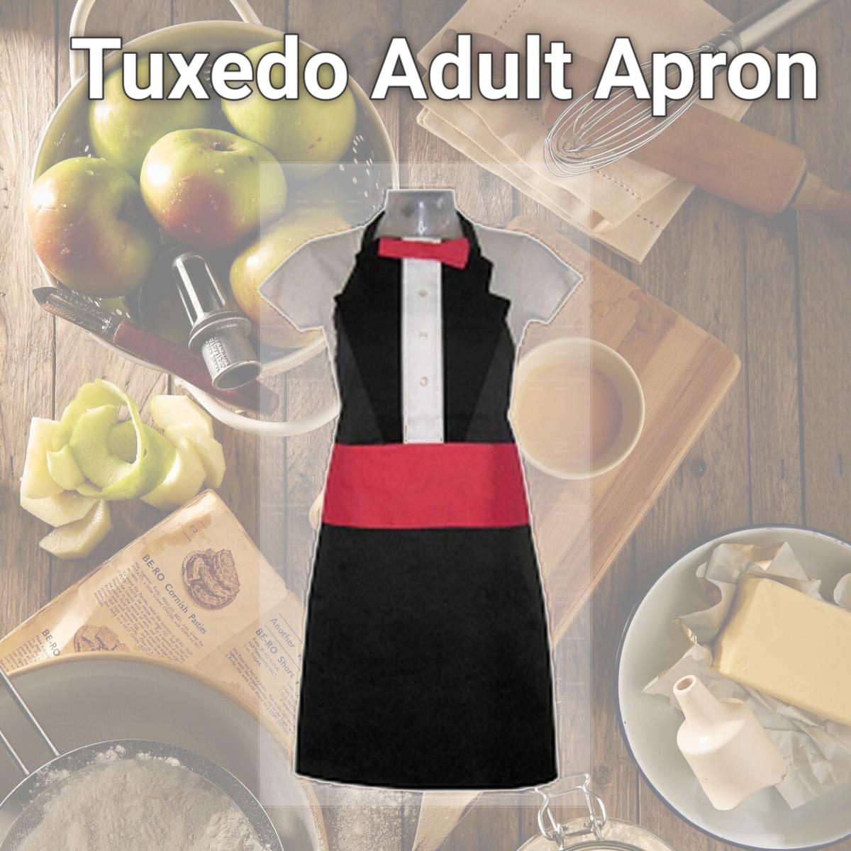 Picture of Davida 401TUX Tuxedo Adult Apron