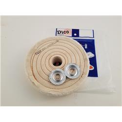 7000213 6 In. Dia. 1 In. Thick Buffing Wheels Spiral Sewn - White