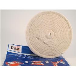 7000271 8 In. Dia. 1 In. Thick Buffing Wheels Spiral Sewn - White