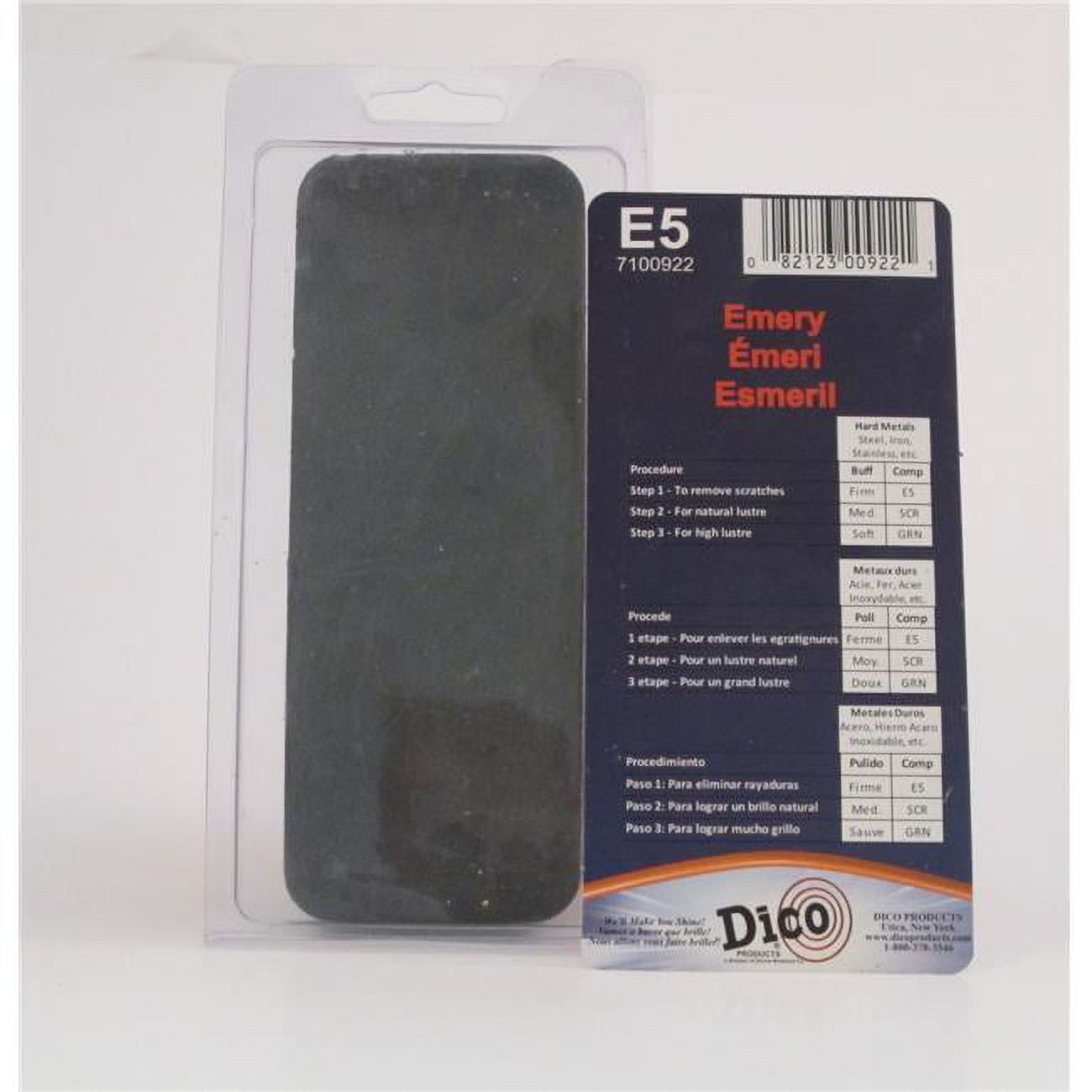 7100922 Emery Buffing Compound For Use With Buffing Wheels, Black - Brick
