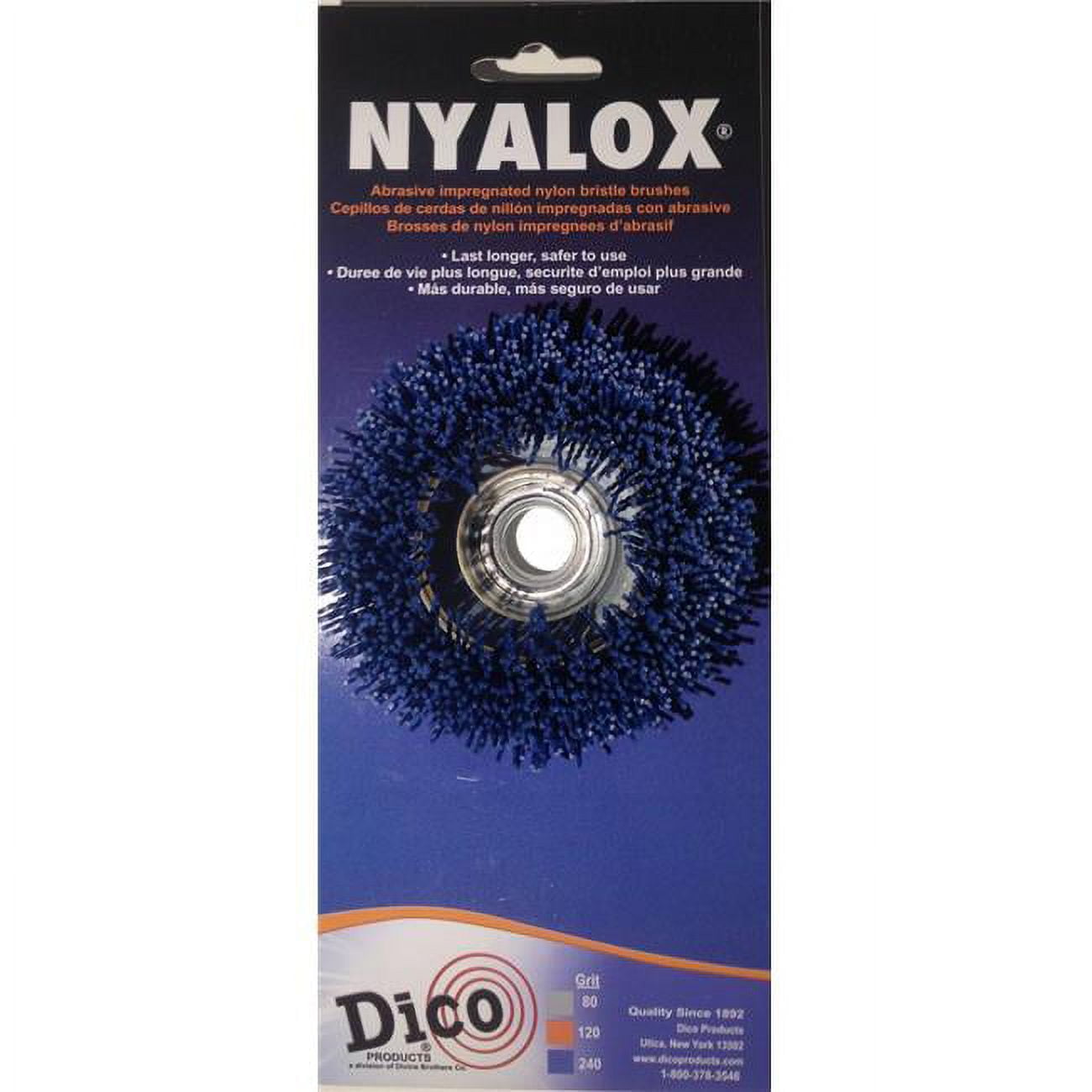7200009 3 In. Dia. 0.63-11 Angle Grinder Cup Brush Fine - Blue