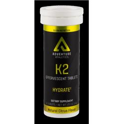 K204 K2 Hydrate Effervescent Tablets, Citrus - 10 Tabs Tube - Pack Of 2