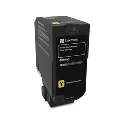 Lexmark 74C10Y0 3K Genuine OEM Return Program Toner Cartridge, Yellow