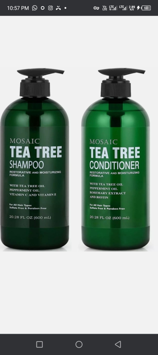 UPC 850001249164 product image for Mosaic Tea Mosaic Tea Tree Shampoo and Conditioner Set, 20.2 FL Oz Each | upcitemdb.com