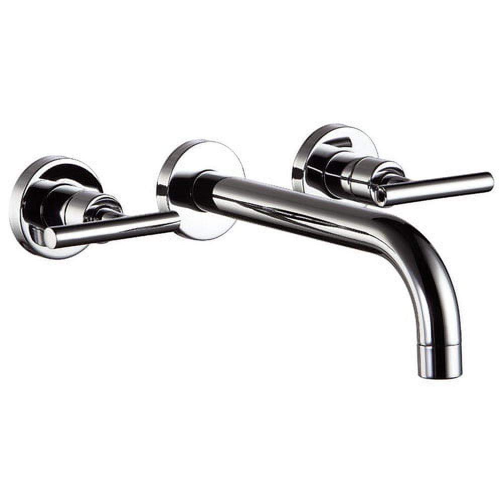 Ab16 1035c Wall Mounted Double-handle Concealed Washbasin Mixer, Chrome