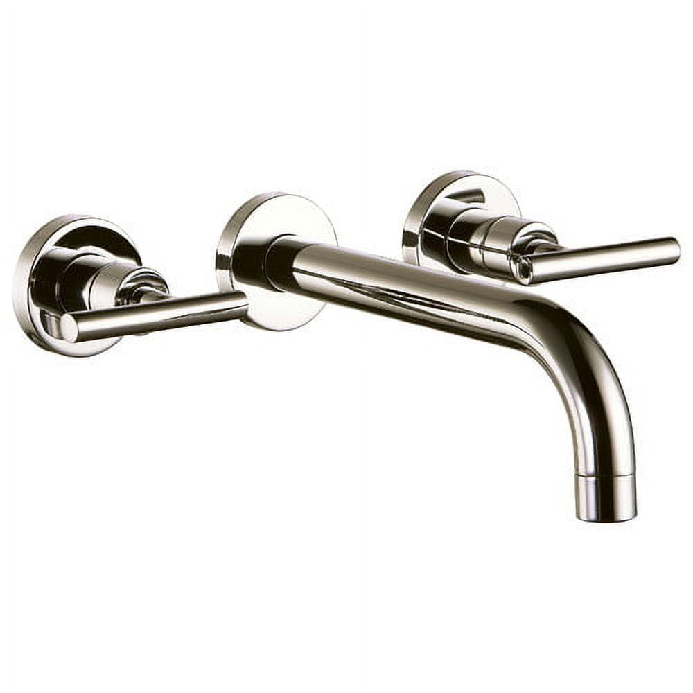 Ab16 1035bn Wall Mounted Double-handle Concealed Washbasin Mixer, Brushed Nickel