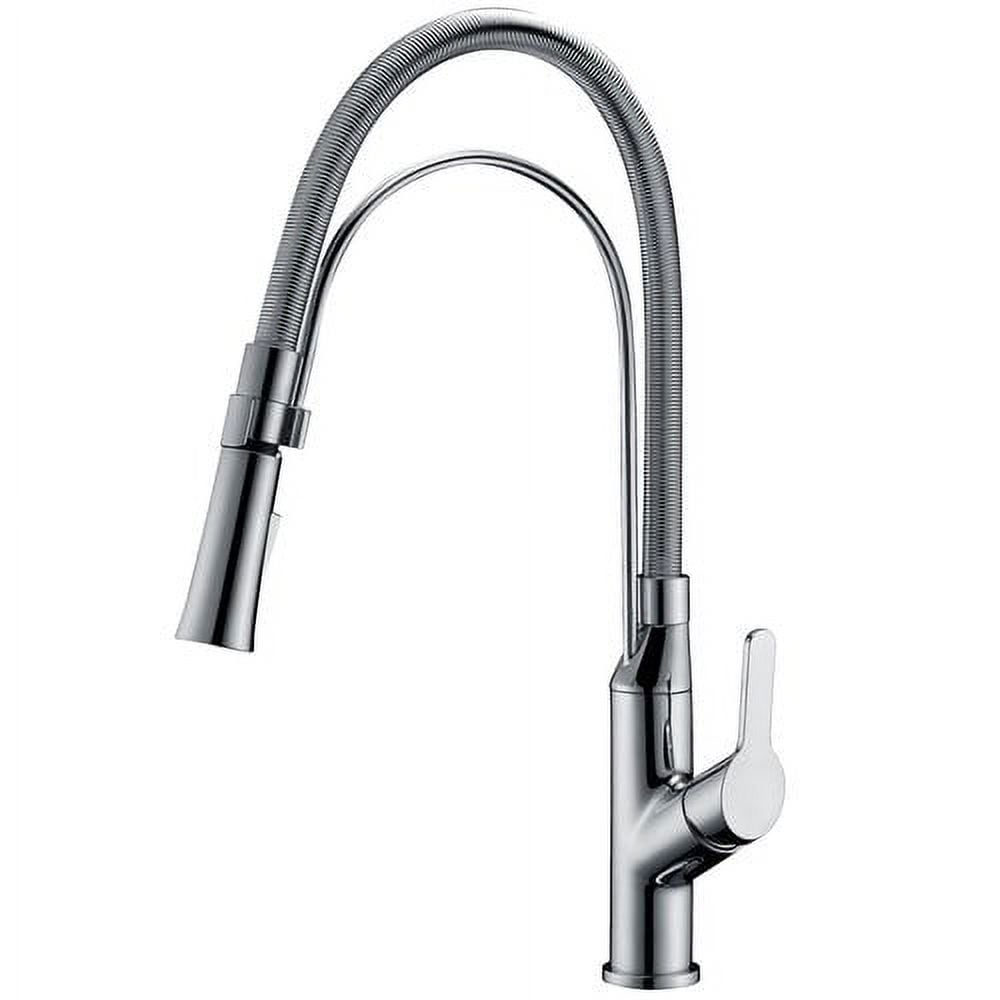 Ab50 3364c Single-lever Pull-out Kitchen Faucet, Chrome