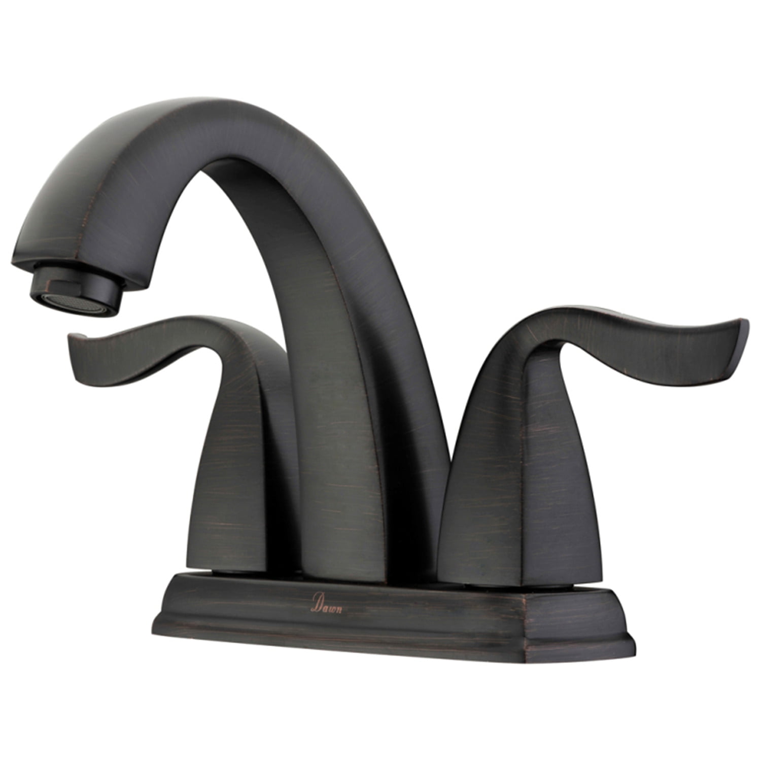 Ab04 1273dbr 2-hole, 2-handle Centerset Lavatory Faucet For 4 In. Centers, Dark Brown Finished