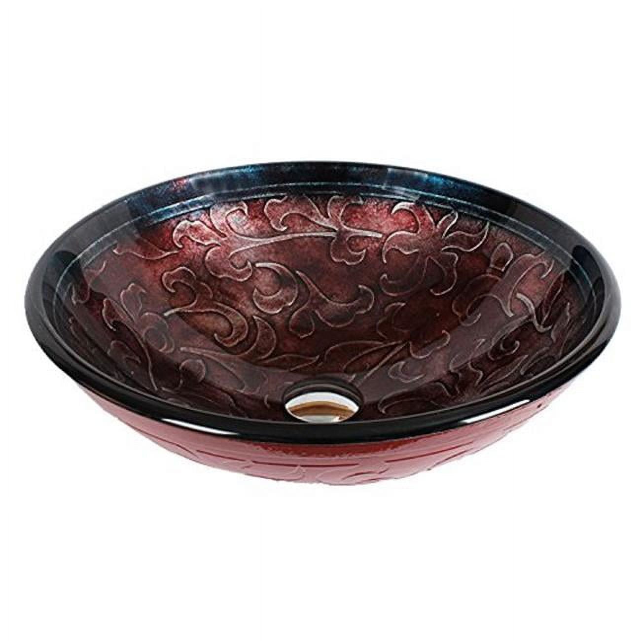 UPC 724086017140 product image for GVB81611 TempeRed Glass Handmade Vessel Sink, Thickness - 0.5 in. -Drain Opening | upcitemdb.com