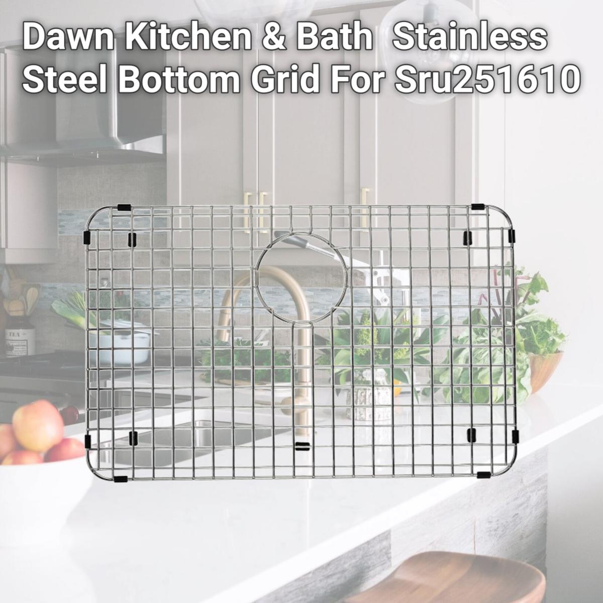 Picture of Dawn Kitchen & Bath G610 Stainless Steel Bottom Grid For Sru251610