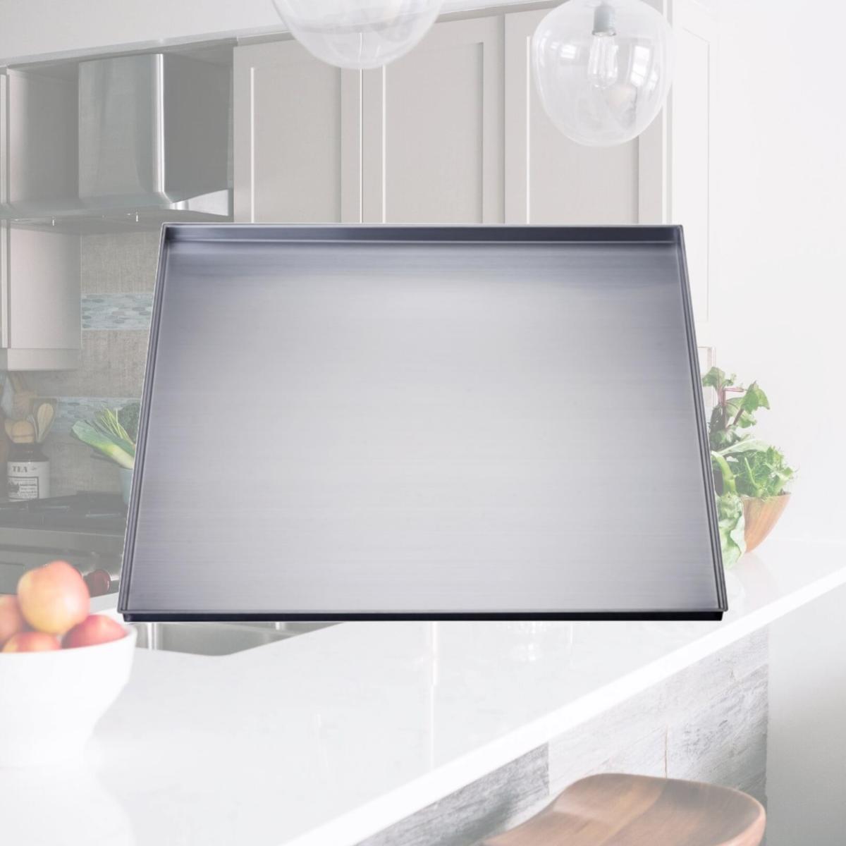 Picture of Dawn Kitchen & Bath BT0252201 25 in. W Stainless Steel Under Sink Tray 27 in. Cabinets