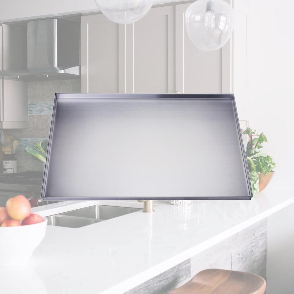 Picture of Dawn Kitchen & Bath BT0312201 31 in. W Stainless Steel Under Sink Tray 33 in. Cabinet