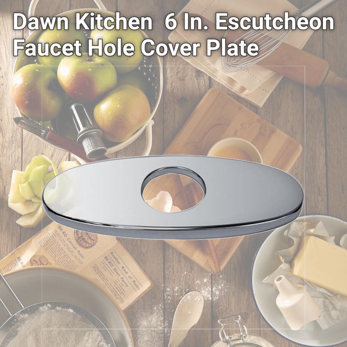 Picture of Dawn Kitchen D520013001C 6 In. Escutcheon Faucet Hole Cover Plate