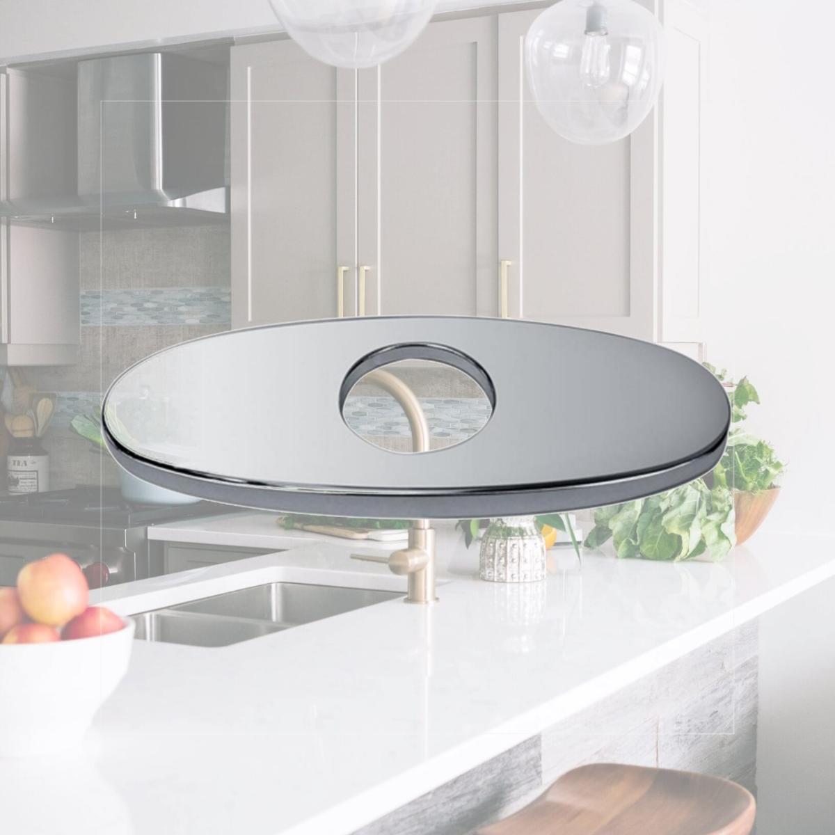Picture of Dawn Kitchen D520013001C 6 In. Escutcheon Faucet Hole Cover Plate