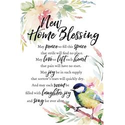 5001 6 X 9 In. New Home Blessing Woodland Grace Series Wood Plaque With Easel