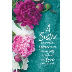 5947 6 X 9 In. A Sister Is More Than A Forever Friend Organic Brights Wood Plaque With Easel
