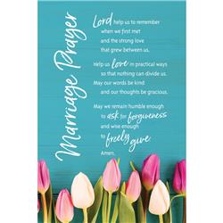 5950 6 X 9 In. Marriage Prayer Organic Brights Wood Plaque With Easel