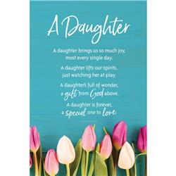 5951 6 X 9 In. A Daughter Brings Us So Much Joy Organic Brights Wood Plaque With Easel