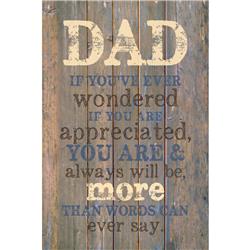 8732 Dad If You Have New Horizons Wood Plaque With Easel