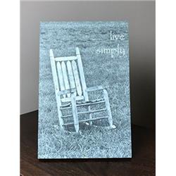 9801 6 X 9 In. Live Simply Wood Plaque With Easel