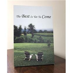 9807 6 X 9 In. The Best Is Yet To Come Wood Plaque With Easel