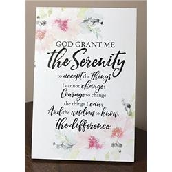 9809 6 X 9 In. Serenity Prayer Wood Plaque With Easel