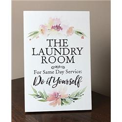 9811 6 X 9 In. The Laundry Room For Same Day Service Do It Yourself Wood Plaque With Easel