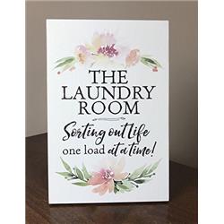 9813 6 X 9 In. The Laundry Room Sorting Out Life One Load At A Time Wood Plaque With Easel