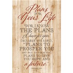 9995 Plans For Your Life New Horizons Wood Plaque With Easel
