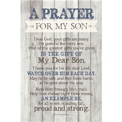 Prayer For My Son New Horizons Wood Plaque With Easel