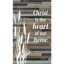 5959 6 X 9 In. Christ Is The Heart Of Our Home Wood Plaque Easel