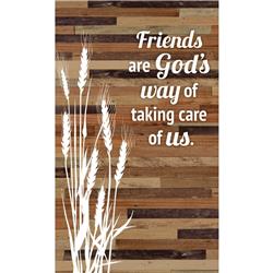 5960 6 X 9 In. Friends Are Gods Way Of Taking Care Of Us Wood Plaque Easel Hanger