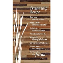 5964 6 X 9 In. Friends Recipe Wood Plaque Easel