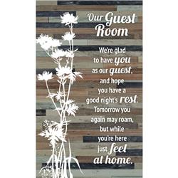 5969 6 X 9 In. Our Guest Room Wood Plaque Easel