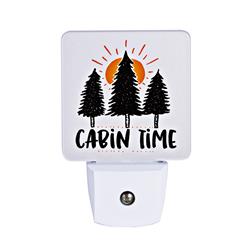 2126 4.5 X 3 In. Night Light, Cabin Time Let Your Light Shine