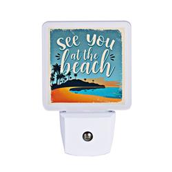 2127 4.5 X 3 In. Night Light, See You At The Beach Let Your Light Shine