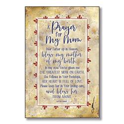 5865 6 X 9 In. Prayer For My Mom Wood Plaque With Easel & Hanger
