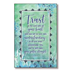 5871 6 X 9 In. Trust In The Lord Wood Plaque With Easel & Hanger