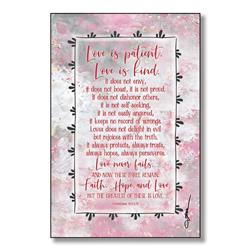 5874 6 X 9 In. Love Is Patient Wood Plaque With Easel & Hanger