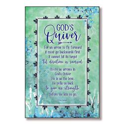 5876 6 X 9 In. Gods Quiver Wood Plaque With Easel & Hanger
