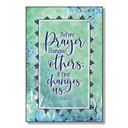 5850 6 X 9 In. Before Prayer Changes Wood Plaque With Easel & Hanger