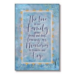 5851 6 X 9 In. The Love In Our Family Wood Plaque With Easel & Hanger