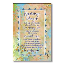 5853 6 X 9 In. Marriage Prayer Wood Plaque With Easel & Hanger