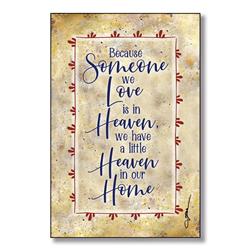 5855 6 X 9 In. Heaven In Our Home Wood Plaque With Easel & Hanger