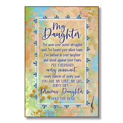 5858 6 X 9 In. My Daughter Wood Plaque With Easel & Hanger