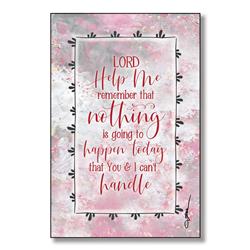 5884 6 X 9 In. Lord, Help Me Remember Wood Plaque With Easel & Hanger