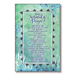 5886 6 X 9 In. My Serenity Prayer Wood Plaque With Easel & Hanger