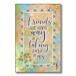 5888 6 X 9 In. Friends Are Gods Wood Plaque With Easel & Hanger