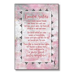 5889 6 X 9 In. Bonded Sisters Wood Plaque With Easel & Hanger